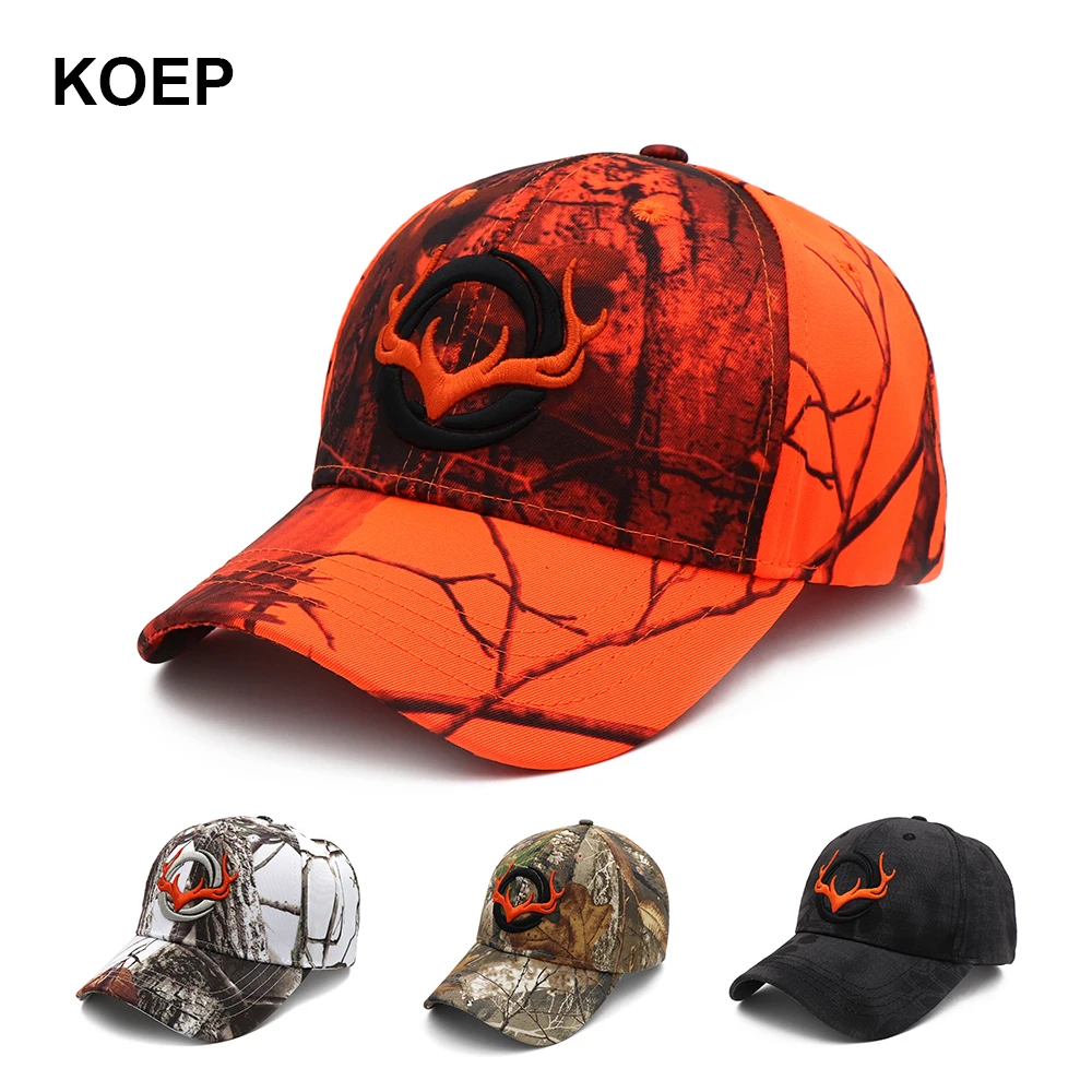 KOEP – Casquette de Baseball Camouflage pour hommes  Casquette de pêche  chasse en plein air