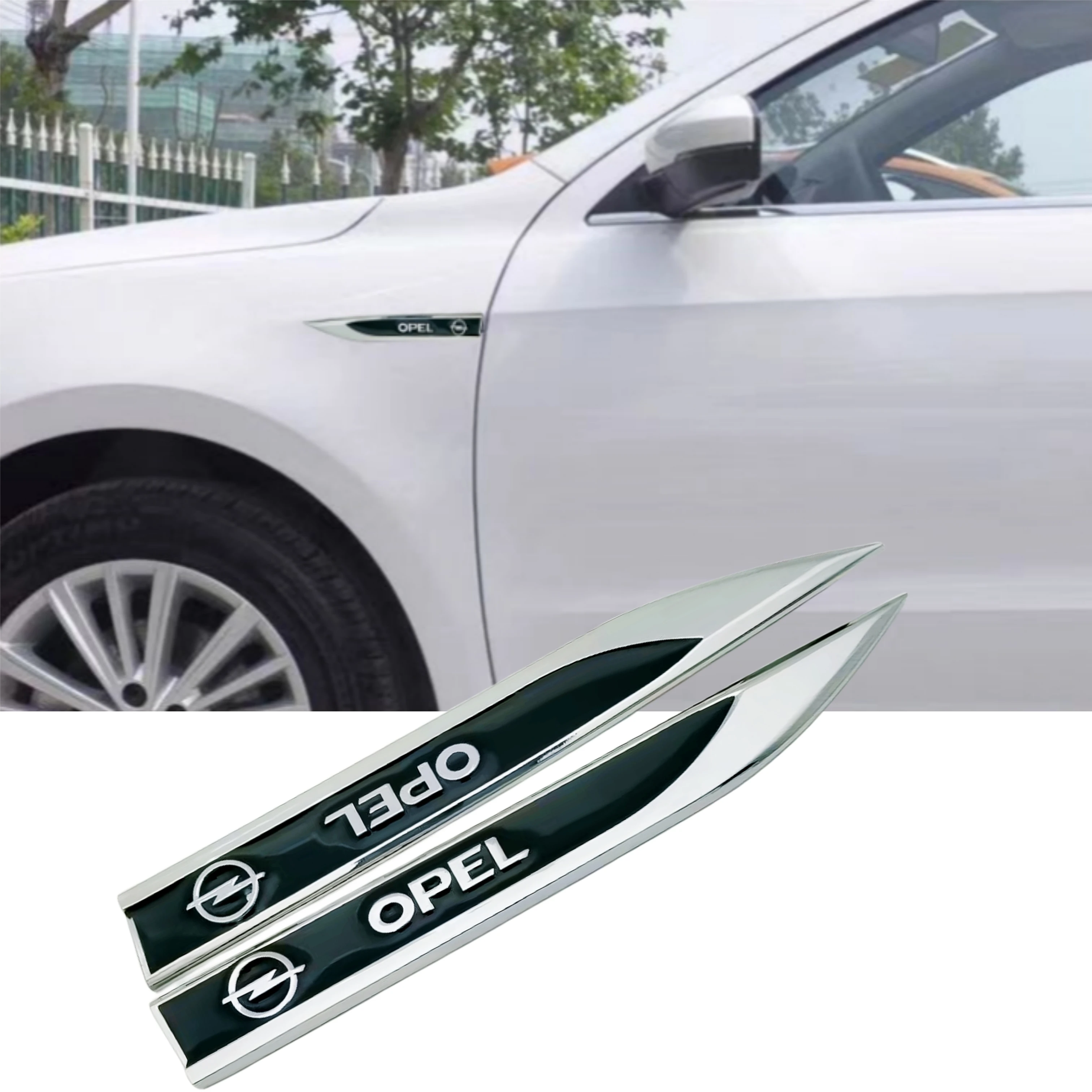 Новинка 1 пара 3D металлическая эмблема Opel наклейка с логотипом для Astra Insignia Corsa Vectra