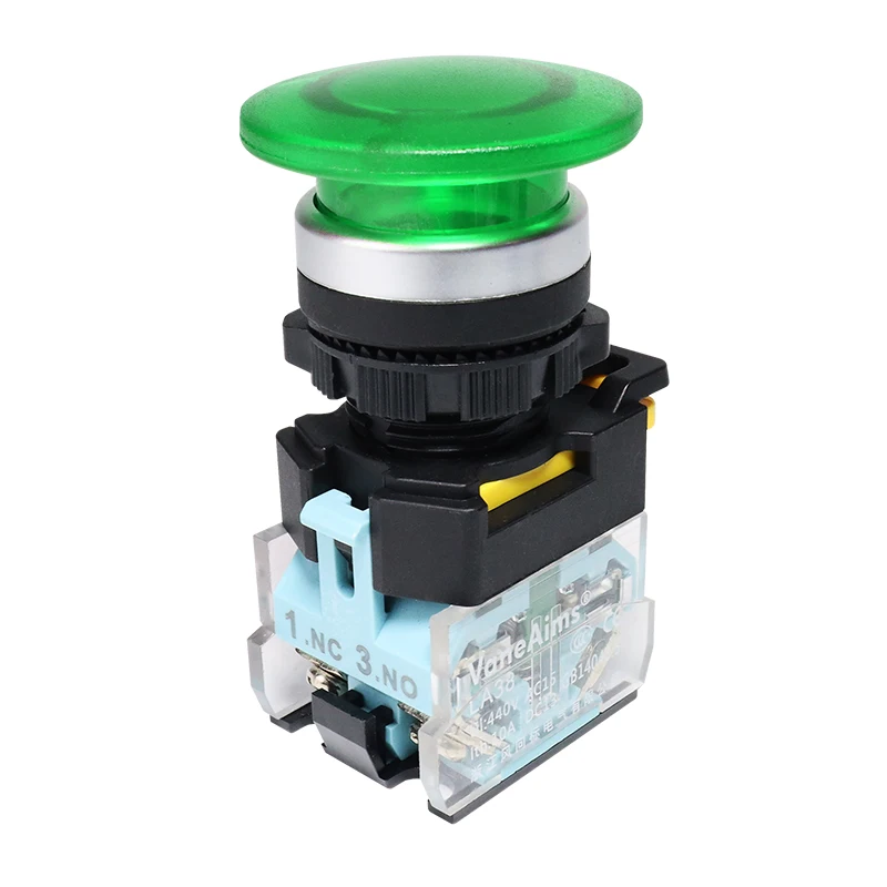 

Кнопки переключатели VaneAims FXB38 пластиковые 22 мм 10A 1NO1NC