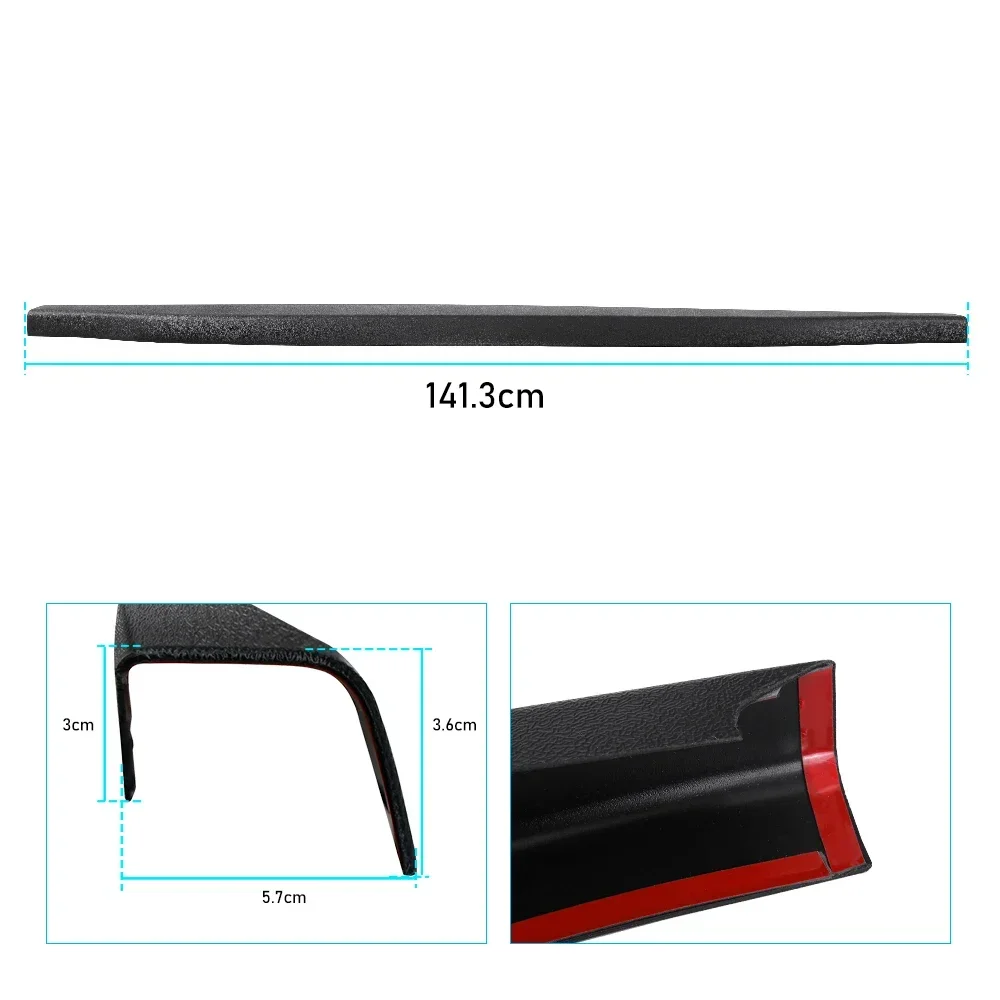 Матовая черная накладка на заднюю дверь защитная для ISUZU DMAX 2021 2022 2023 материал ABS