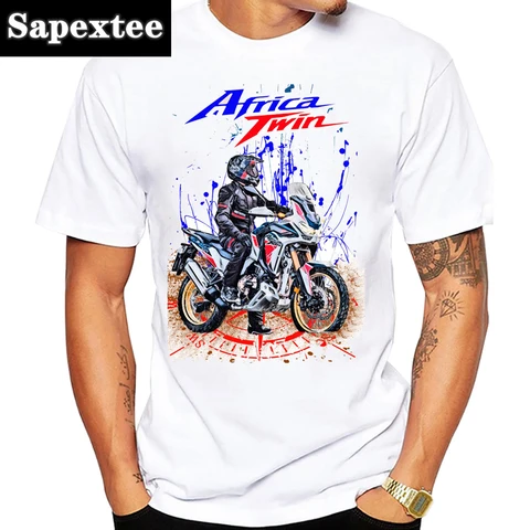 Африканская футболка Twin CRF1100 Motorcycle GS Adventure Мужская футболка Moto Mountain Riding Спортивная одежда Топы Хип-хоп Повседневные футболки для мальчиков