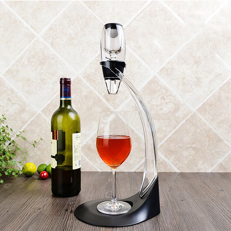 

Professional Magic Red Wine Decanter Pourer With Filter Stand Quick Air Aerator Dispenser For Home Dining Bar Essential Set