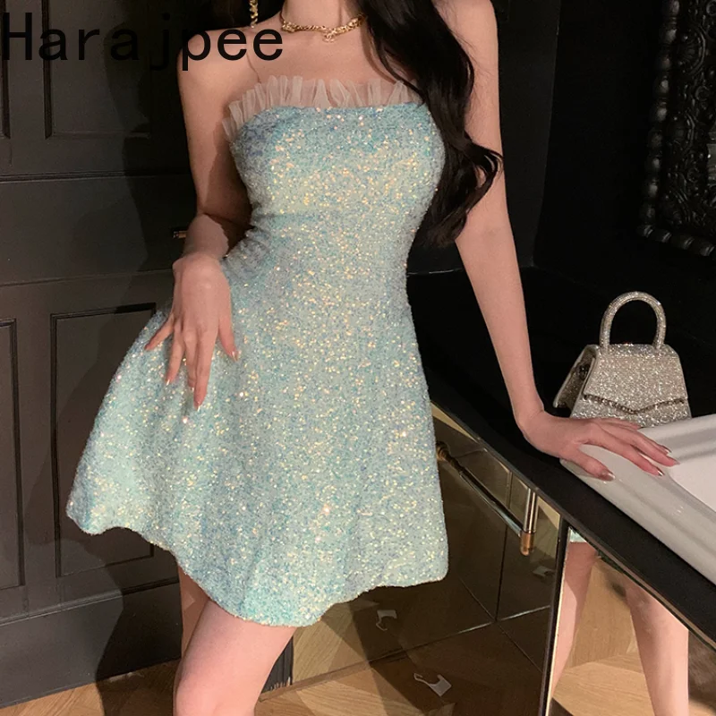 

Женское вечернее платье Harajpee с открытыми плечами и оборками на краях