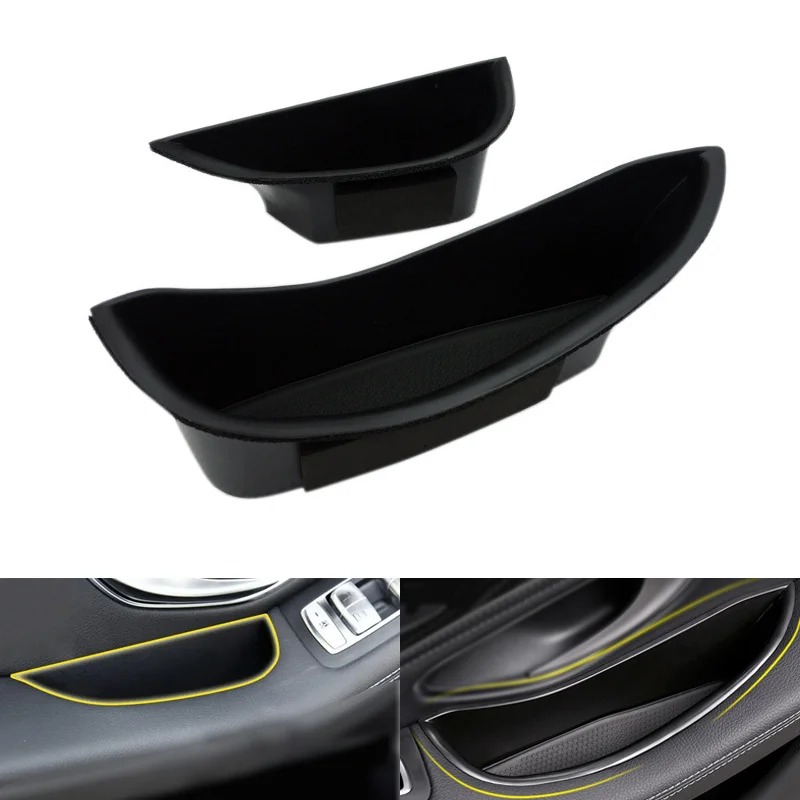 

Ящик для хранения для Mercedes Benz New C Class W205 2016 2017 2018 GLC X253 C253 C205, органайзер для дверей автомобиля, аксессуары для интерьера