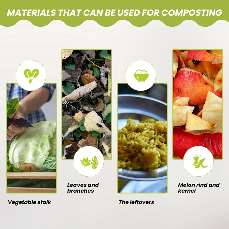 12 л компостная корзина аэрированная ПП Органическая самодельная для мусора