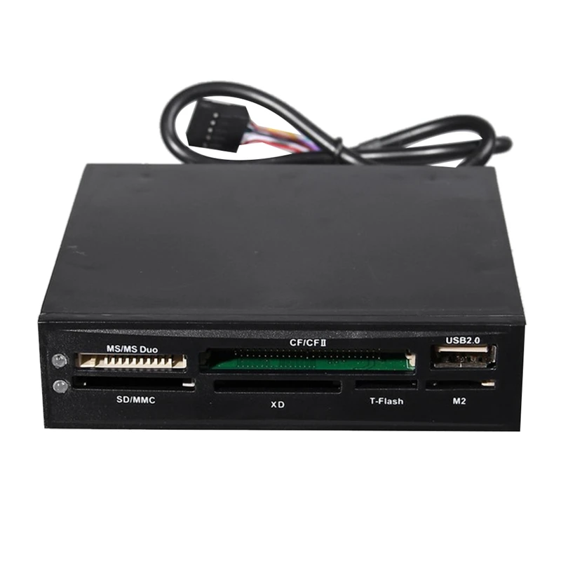 

All In 1 Internal Card Reader USB 2.0 3.5 Inch Floppy Bay Front Panel Card Reader USB Flash Memory Card Reader