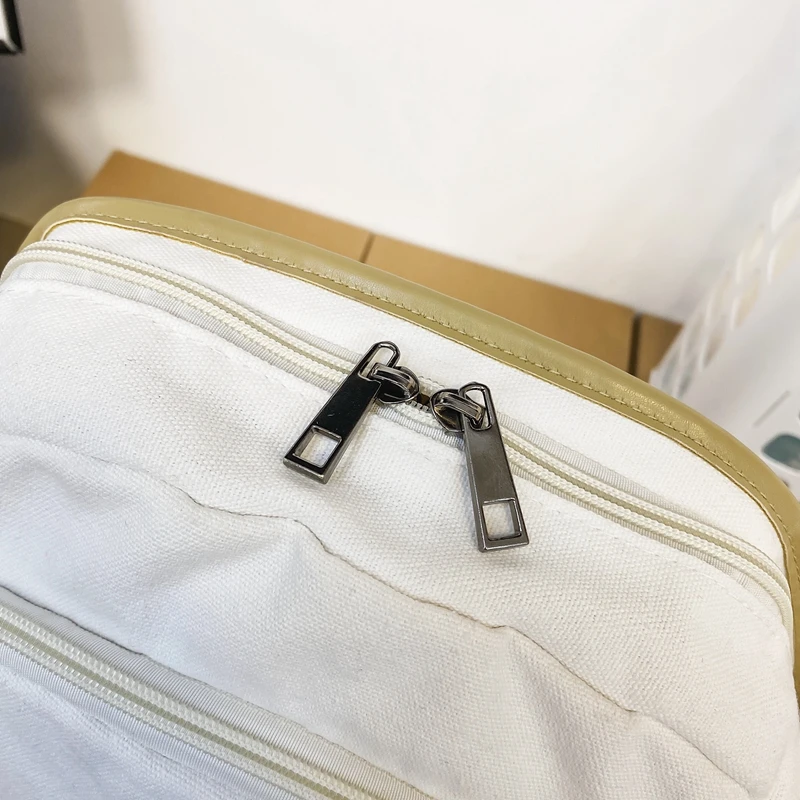 Teen Girls Boys Solid Washed Canvas Women's Backpack Large Capacity Schoolbag High School Students Laptop Backpack Women's Trave