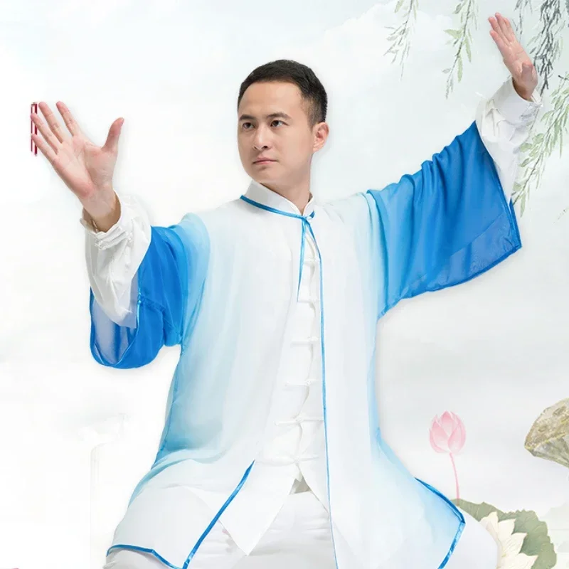 Традиционная китайская одежда TaiChi форма для кунгфу Wushu блузка боевые искусства