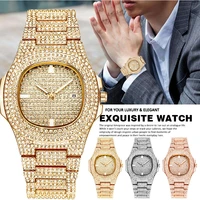 luxury studded watch diamond stainless steel women watches simple calendar watch for women trend clock relogio feminino dropship