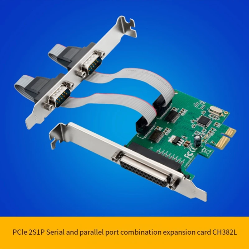 Карта расширения ST36 Pcie X1 CH382L 2S1P Промышленная RS232 + LTP1 Печать Многофункциональная
