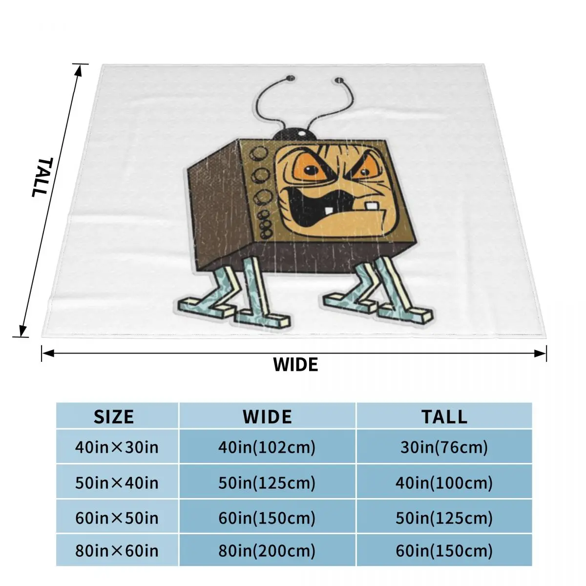Ультрамягкое одеяло из микрофлиса Evil Edna