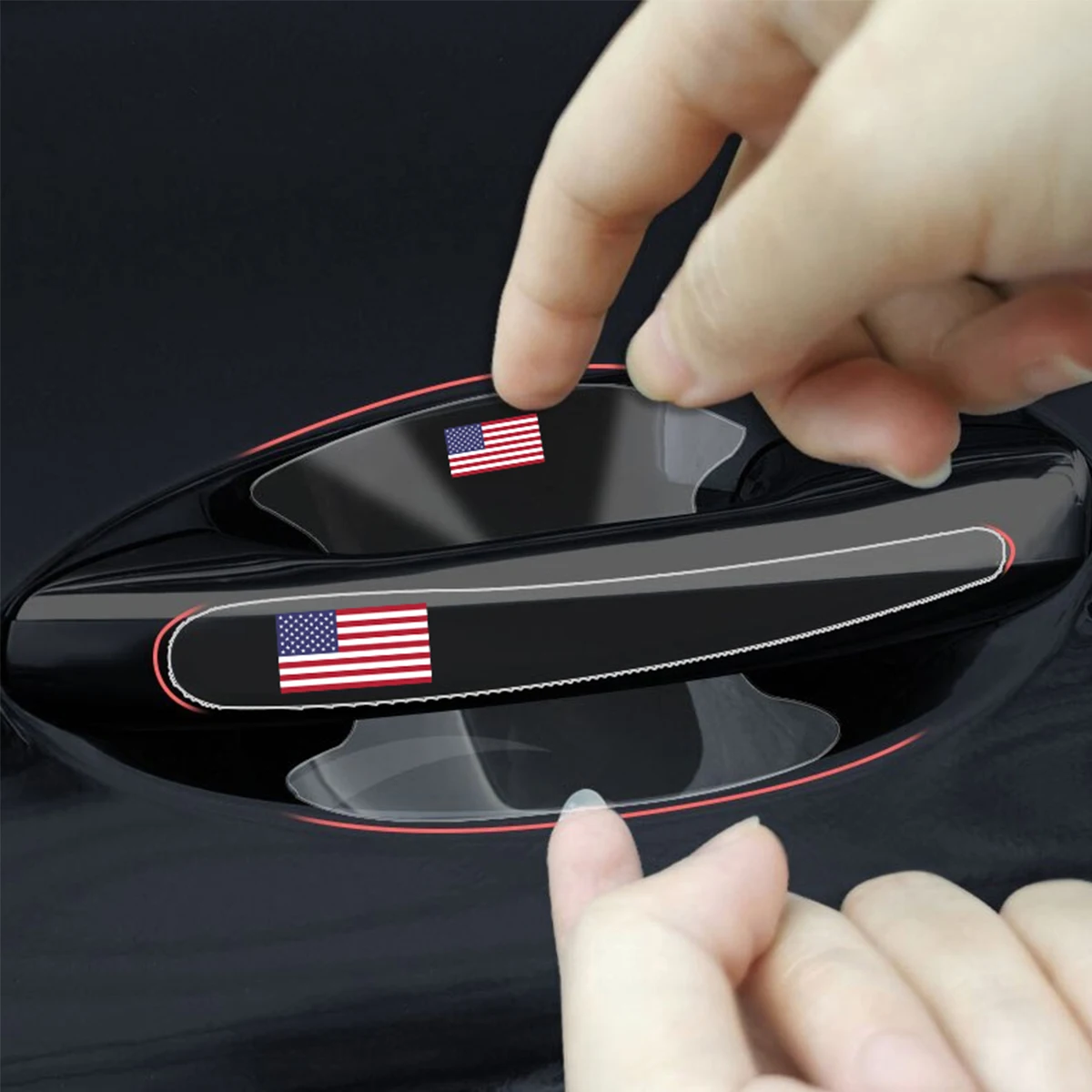 Прозрачная Защитная Пленка Для Дверного Держателя Чашки Совместимая С Ford Tesla RAM