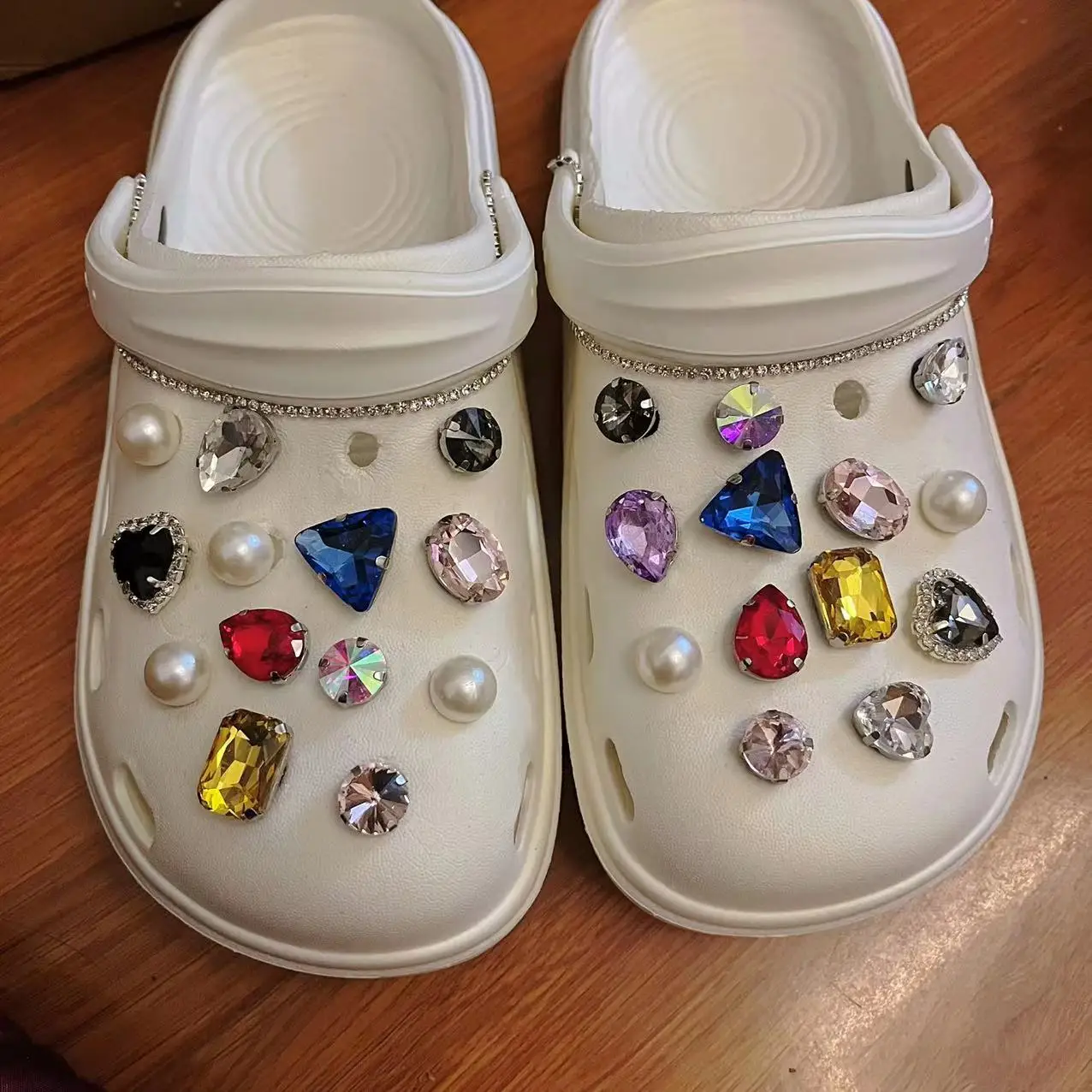 New Fashion Crystal Diamond Shoe Buckle for  Croc Shoe  Accessories Detachable Decorations Women Gifts