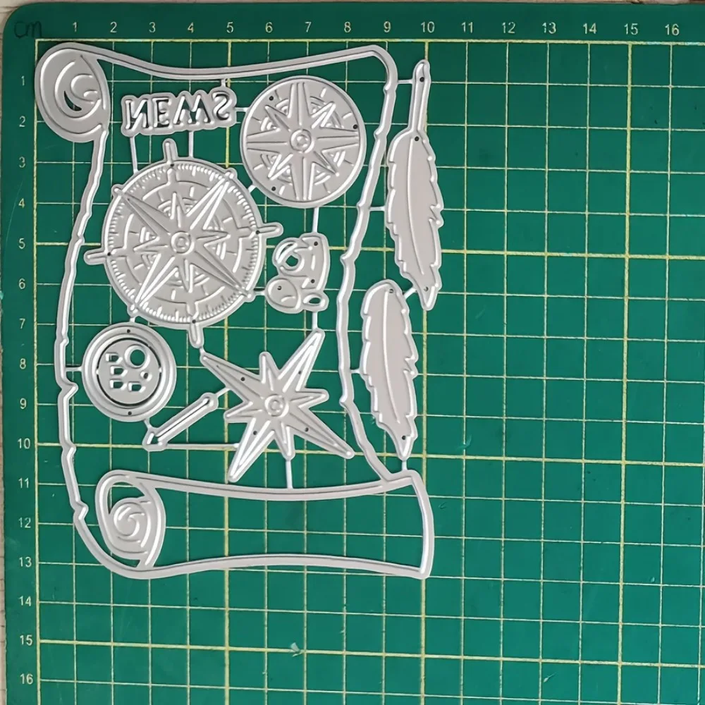 Металлические штампы для резки морской карты украшения скрапбукинга трафареты
