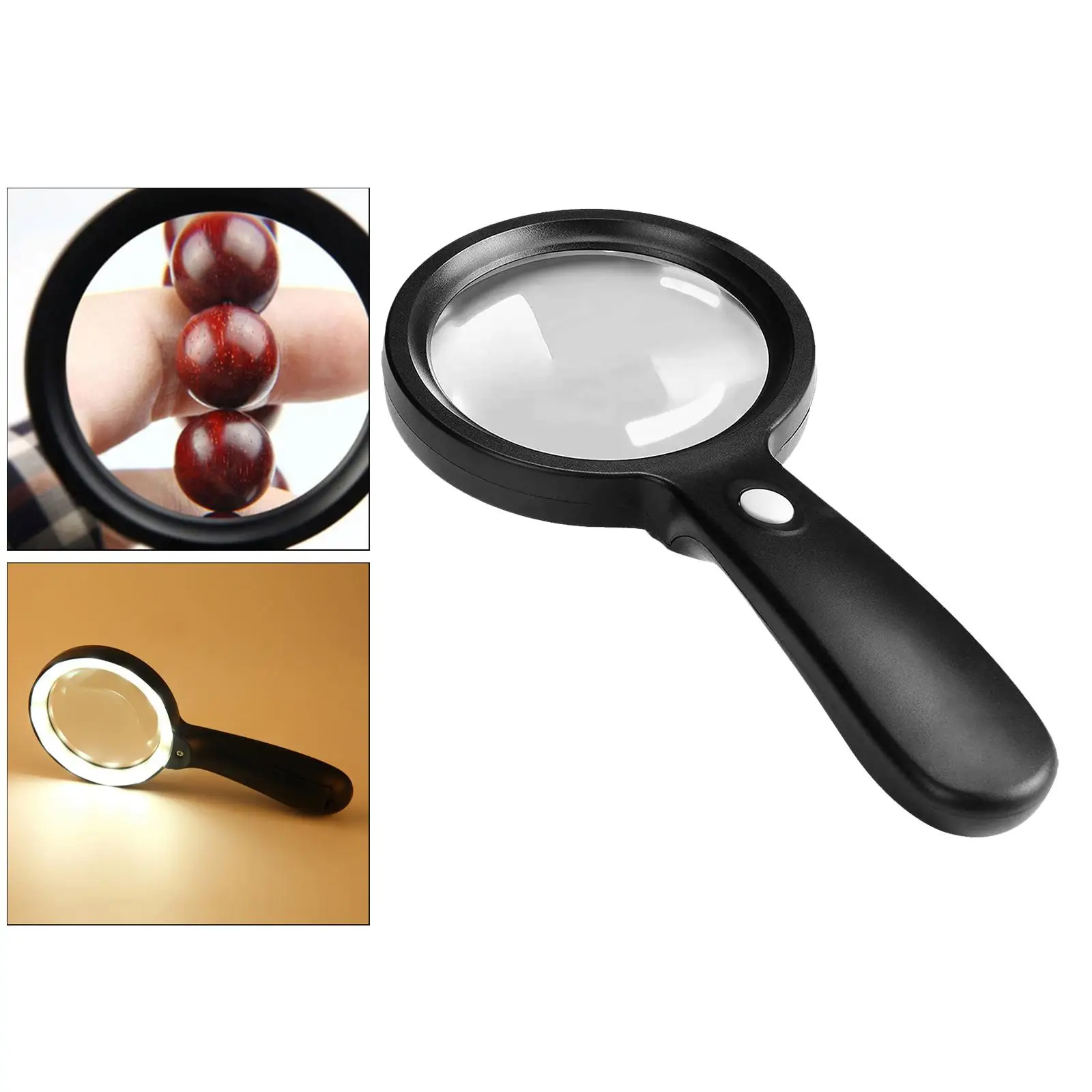 

Handheld Magnifying Glass 10X Lens for Maps Book Newspaper Read