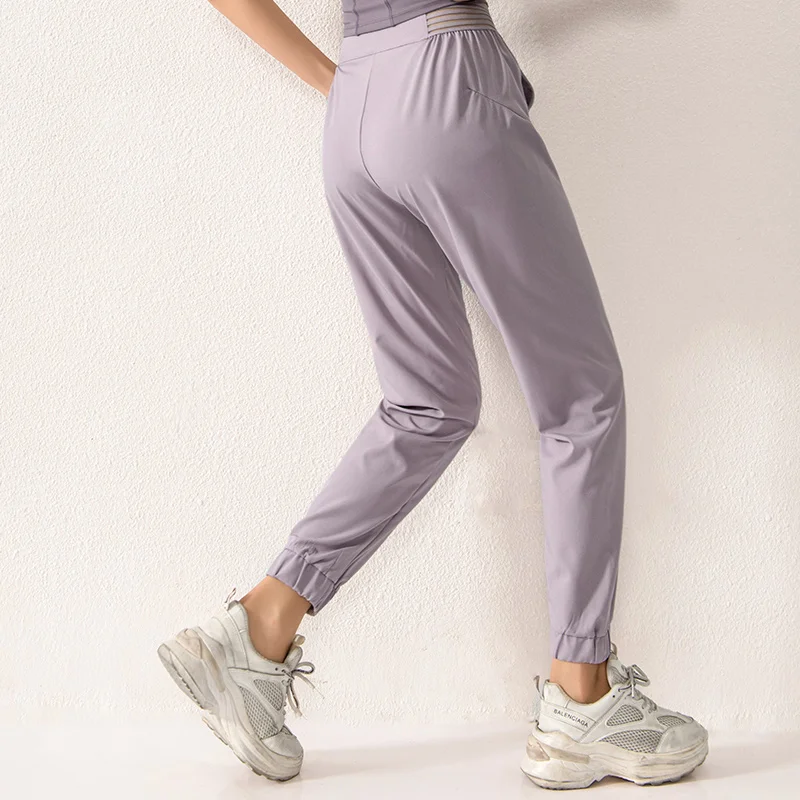 Women Jogger Pant High Waist Wide Leg Sports Yoga Running Trousers Thin Loose Stretchy Sweatpants Gym Workout Jogging Harem Pant
