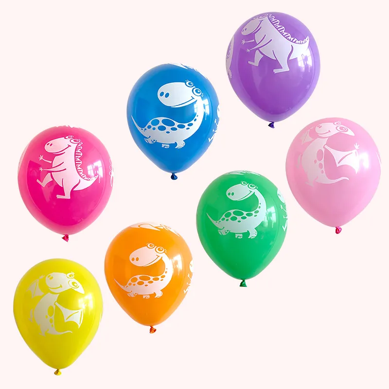 

50pcs/lot 12inch Dino Birthday Balloons Dinosaur Jungle Wild Animal Party Latex Balloons Kids Birthday Party Air Ballon Jurassic