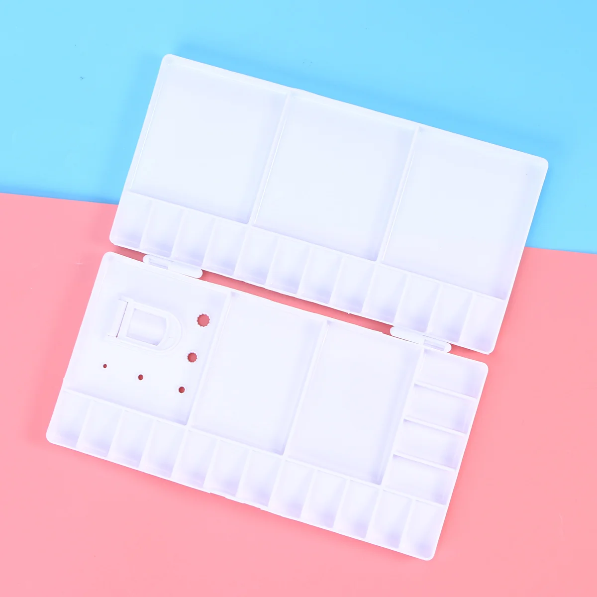 

Tray Folding Paintpaintingwatercolor Box Foldable Pallet Mixing Color Lidgrid Multi Perforatedoil Set Cup Trays Water Kids