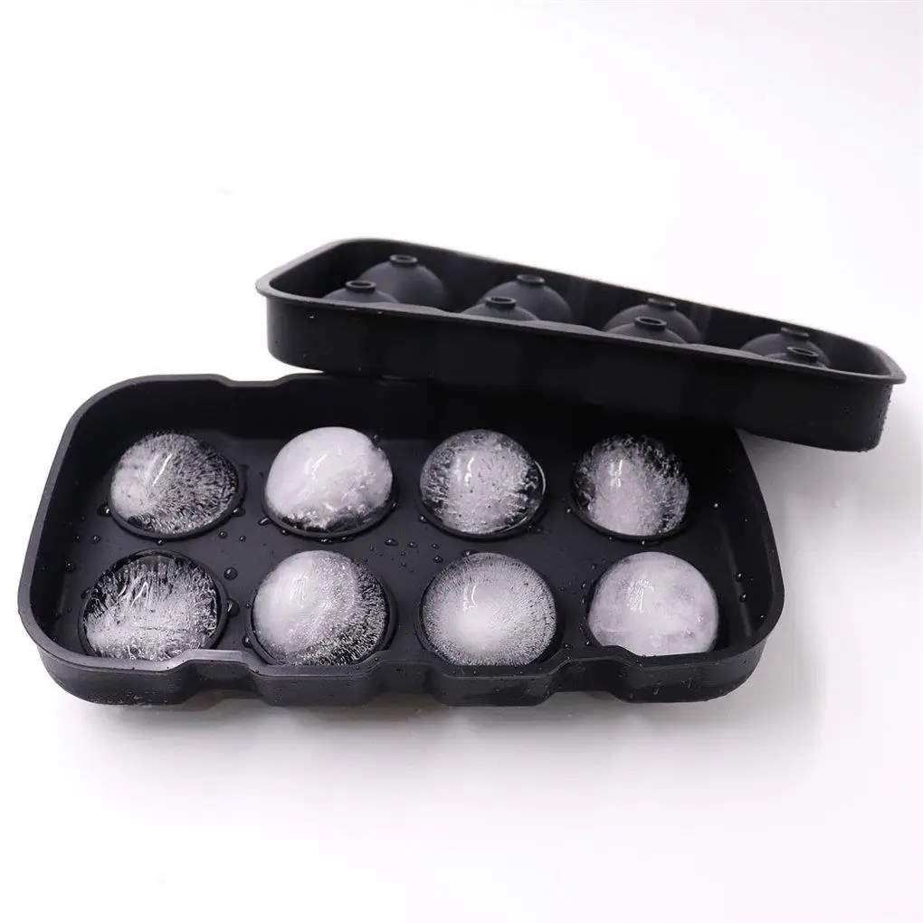 

Ice Cube Maker DIY Creative 8-Cavity Round Ice Ball Mould Home Bar Party Cool Whiskey Wine Ice Cream Bar Tools Silicone Mold