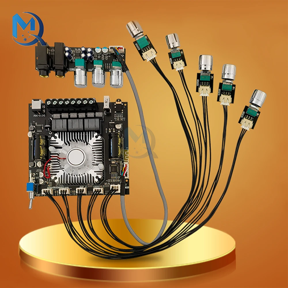 DC15-36V ZK-DAM L1 2,1-канальный усилитель Bluetooth, плата микрофона ...