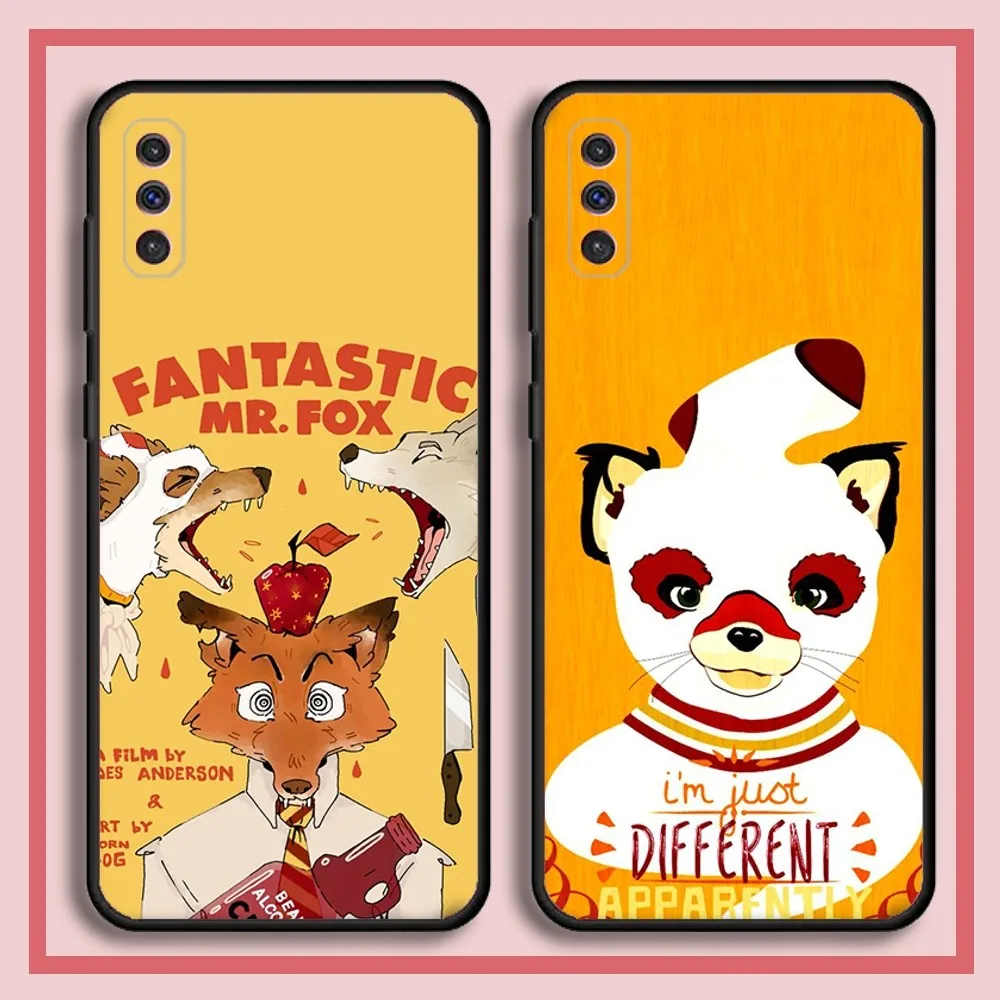 Чехол для телефона The Fantastic Mr. Fox Film Samsung S23 23 22 30 21 10 9 Note20 Ultra Lite 5G Plus FE черный мягкий