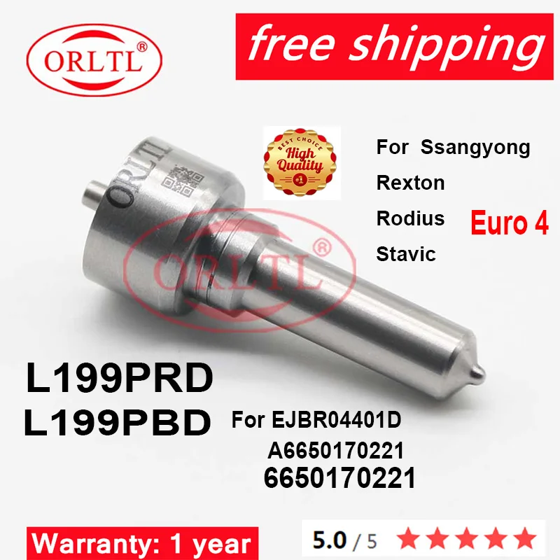 

Дизельный распылитель сопла L199PRD L199PBD для Ssangyong A6650170221 EJBR04401D Kyron 2.7L Rexton/Rodius euro 4