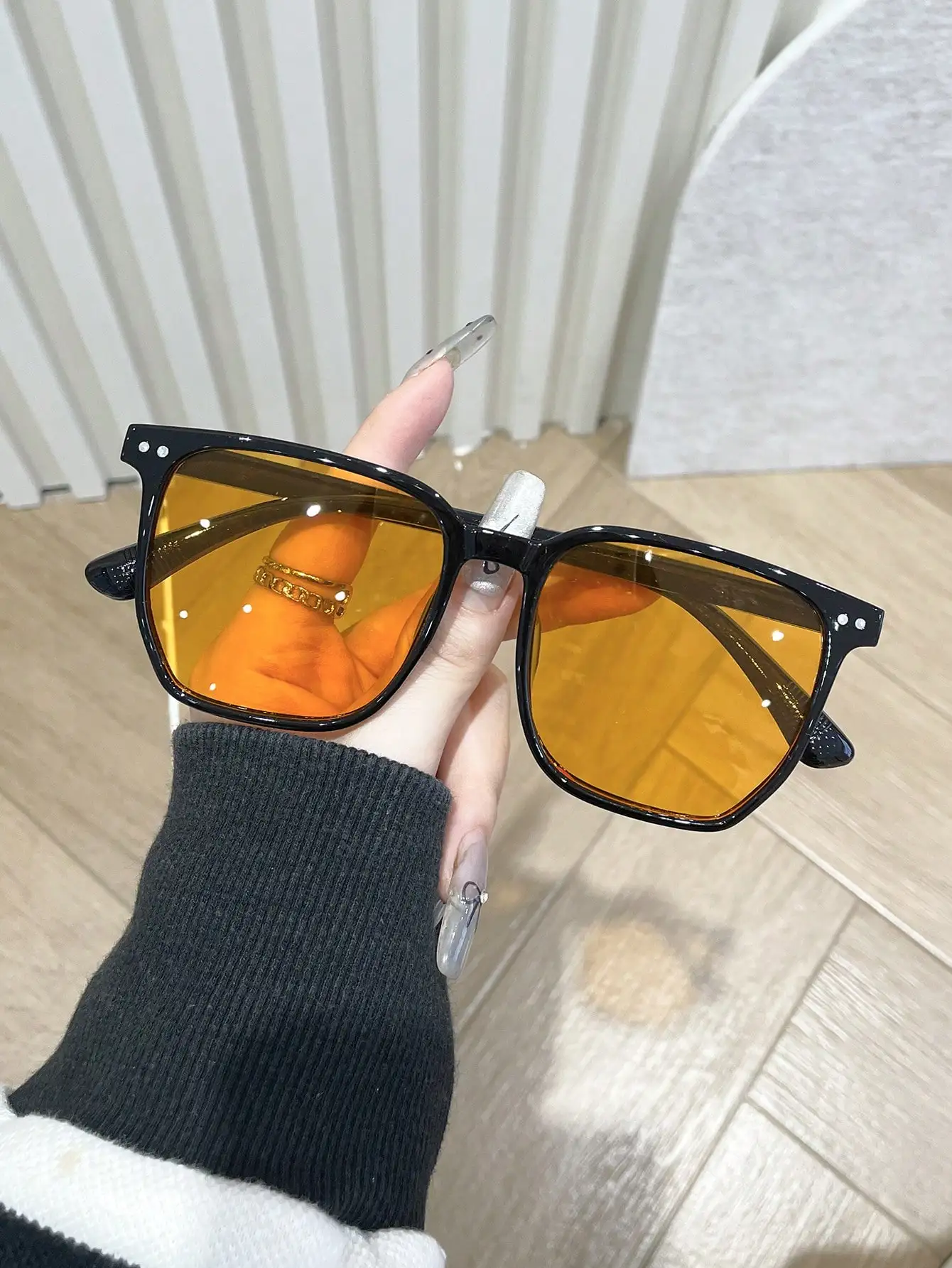 1 Шт. Винтажные Солнцезащитные Очки Унисекс В Стиле Бохо Разноцветные