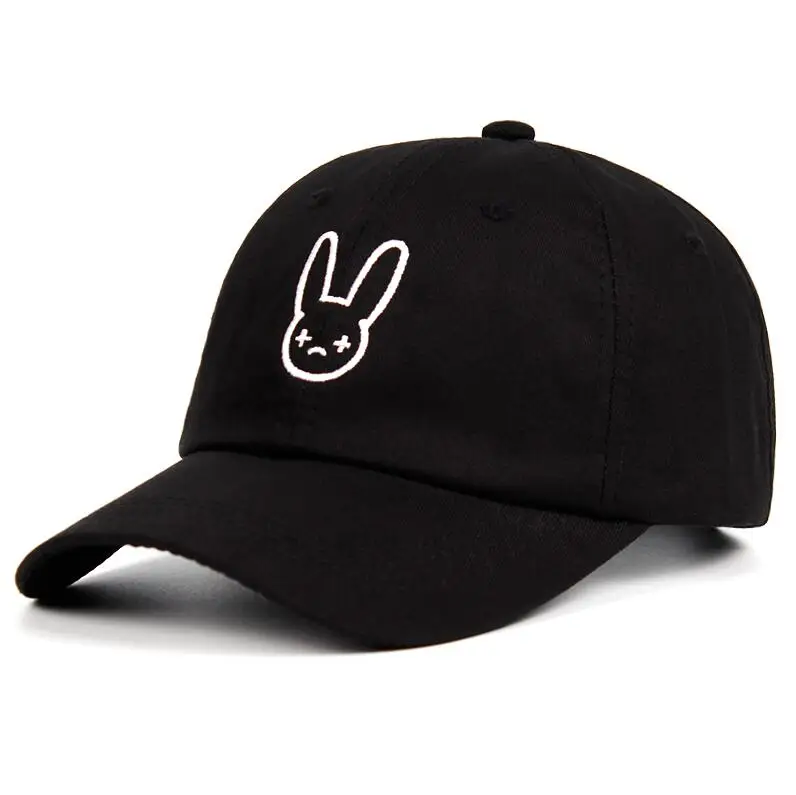 

men Embroidery Hat Bad Bunny Cotton Hats Rapper Reggaeton Artist Dad Hat Bad Snapback Unisex Baseball Caps Concert Hat Hip Hop