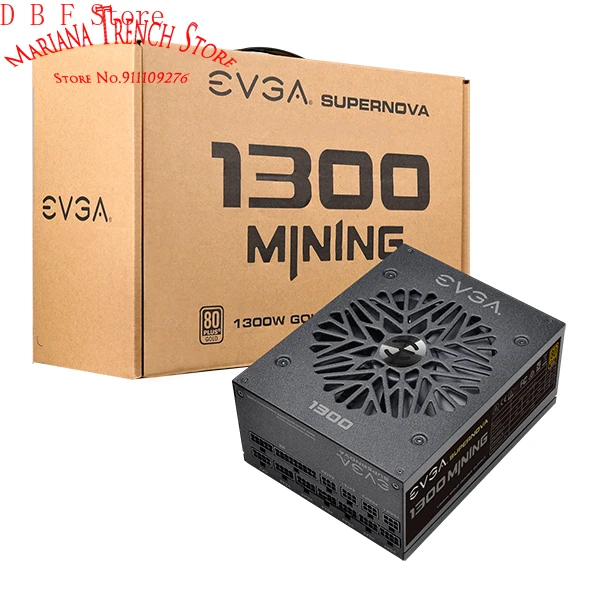 

1300W GOLD POWER SUPPLY For EVGA SUPERNOVA Full Modular Power 6 GPUs(8pin+8pin) Or 6 GPUs(8pin+6pin) Or 6 GPUs(6pin+6pin)