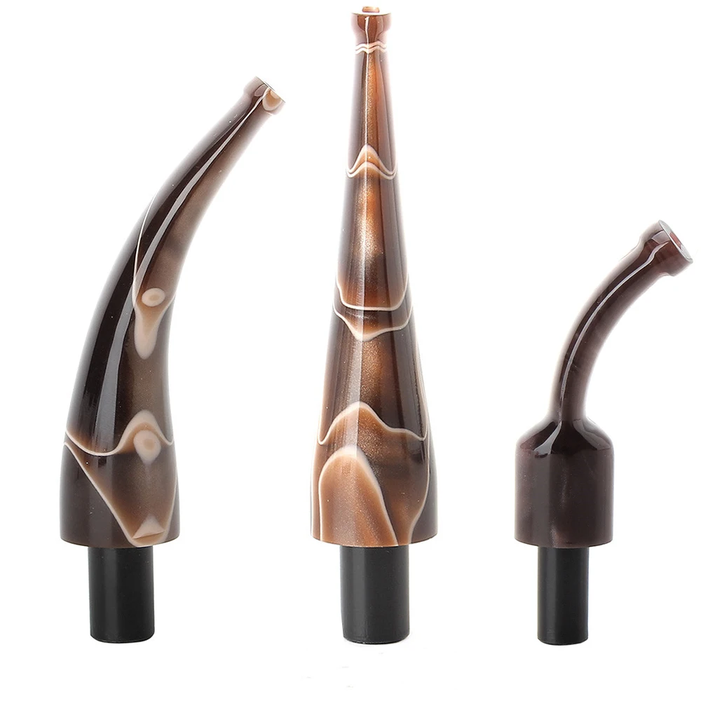 

1 шт. коричневый акриловый горлышко трубы, цветной горлышко, канал трубы 8 мм, аксессуары для briar трубы, DIY подарок на день отца