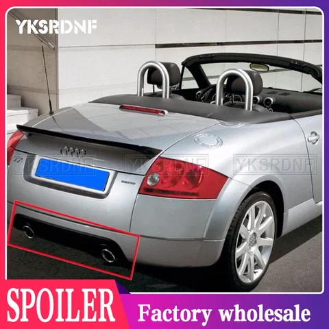 Для Audi TT 8N Sport Coupe кабриолет 2-дверный задний бампер, диффузор, спойлер, защита заднего углеродного волокна 2004 2005 2006
