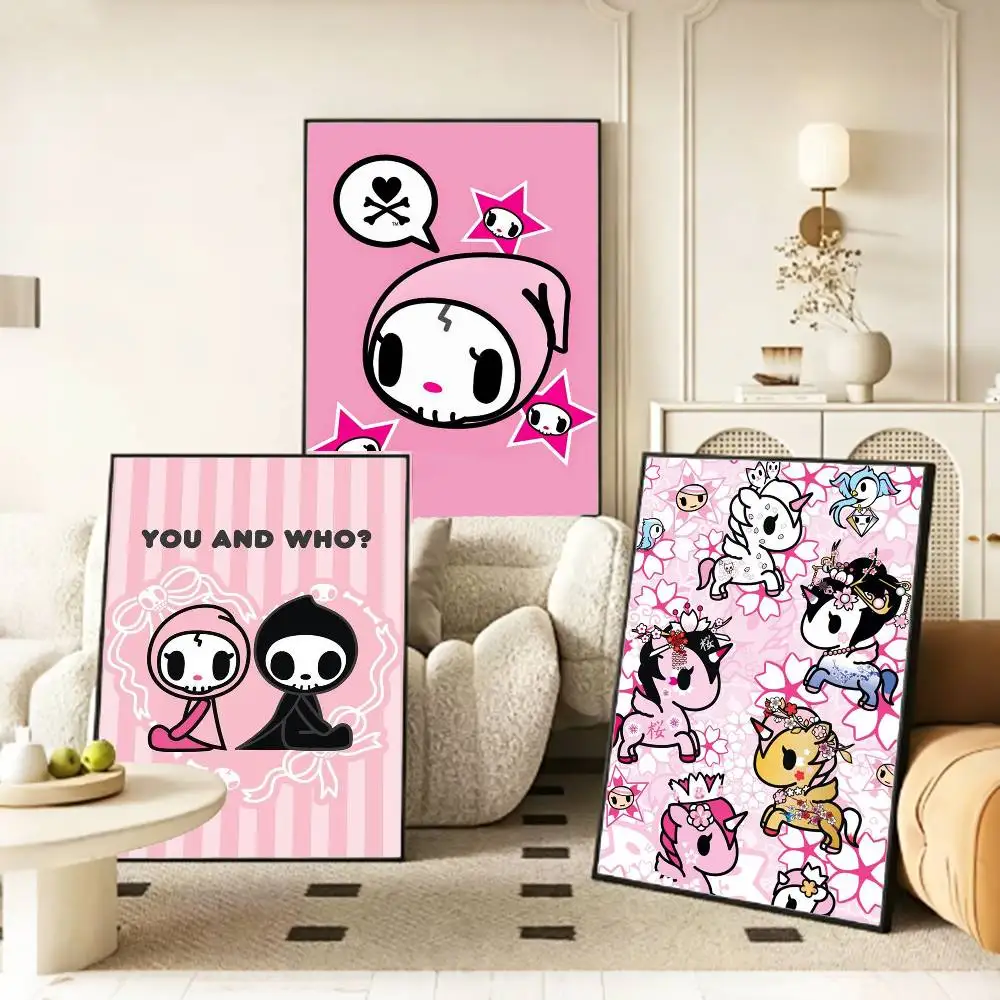 Фото Постер B-Beautiful T-Tokidoki-S HD, самоклеящийся, водонепроницаемый, для декора стен, идеально подходит для дома, офиса, общежития, в подарок №3
