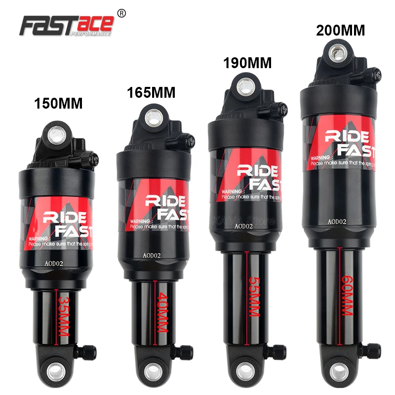 

Fastace Ultra-Light MTB Shock Dual Air Suspension 150 165 190 200mm Mountain Bicycle Rear Shocks Absorber for KS BXT Frame