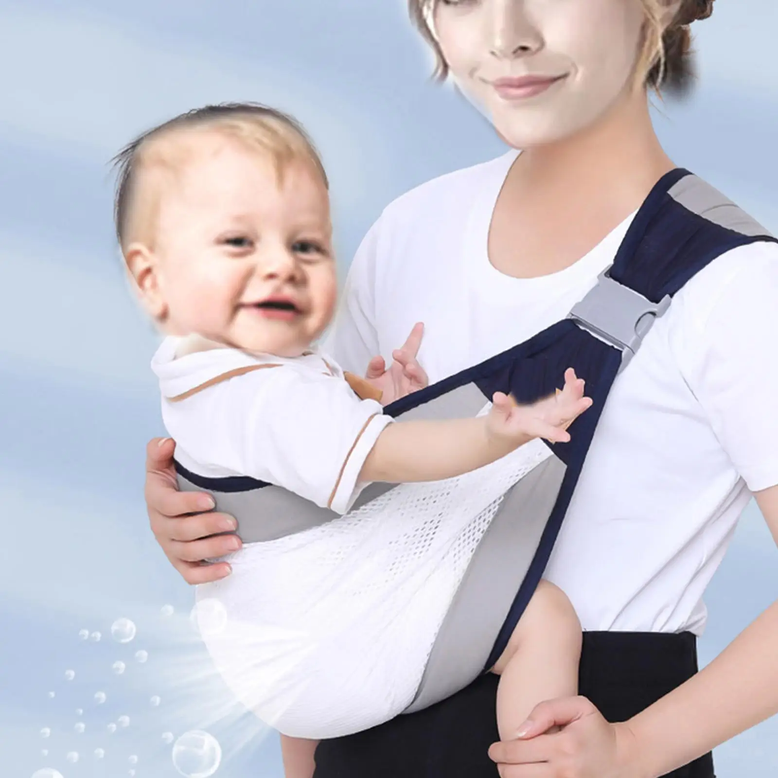 

Baby Carries Cotton Wrap Sling Carrier Suspender Cotton Breathable Infant Carrier Adjustable for newborn Outdoor Accessory