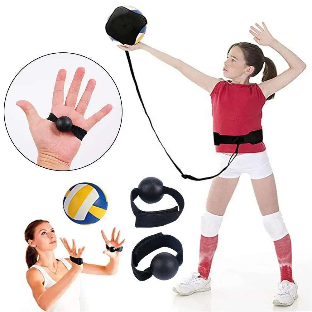 

Volleyball Training Equipment Aid Practice Trainer With Adjustable Belt For Serving Setting Spiking Training Returns Ball Z1x8
