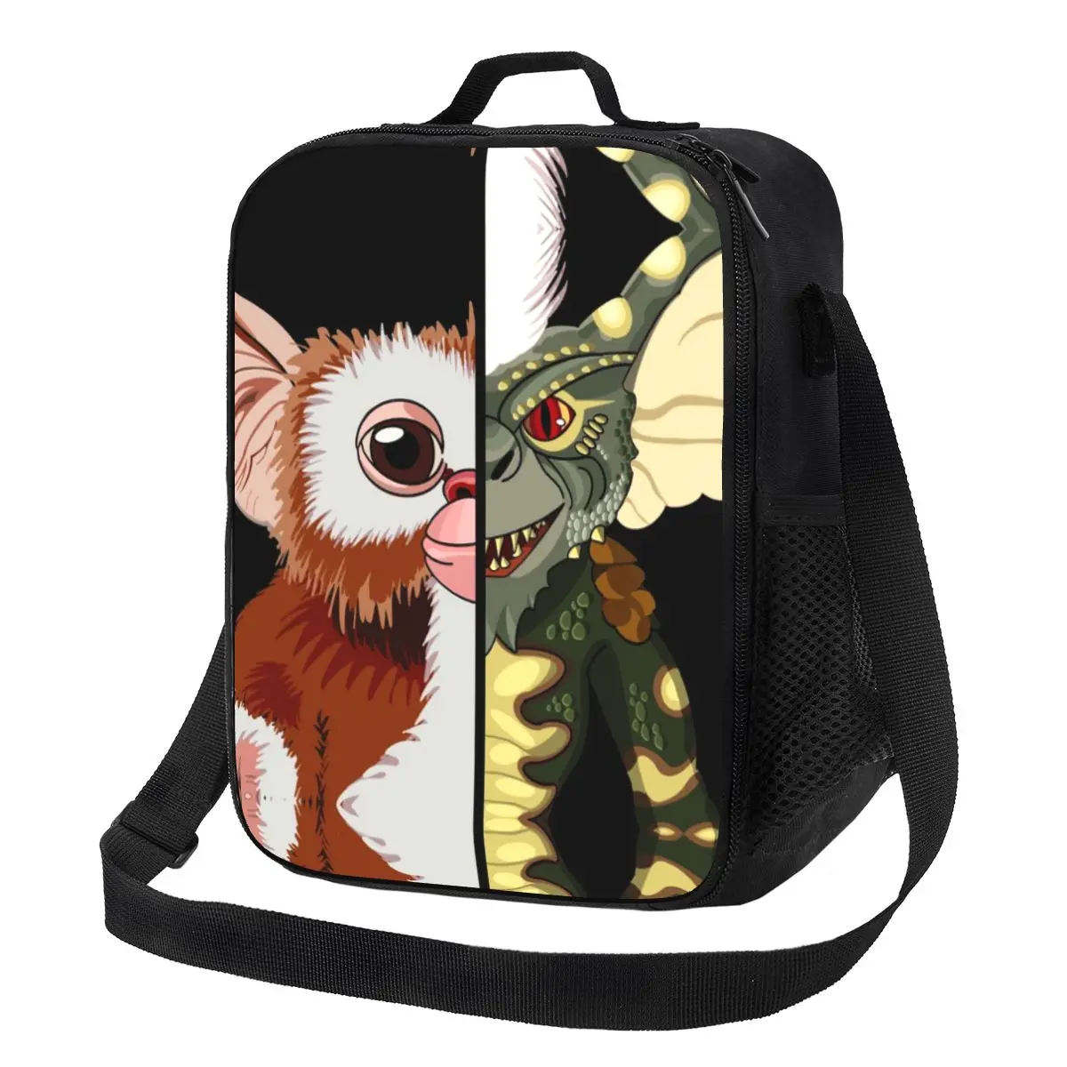 

Gremlins Mashup Thermal Insulated Lunch Bag Mogwai Gizmo Portable Lunch Tote for Work School Travel Multifunction Bento Food Box