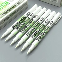 8pcs white marker pen 1 0mm oily waterproof plastic gel pen writing drawing white diy album graffiti pens stationery