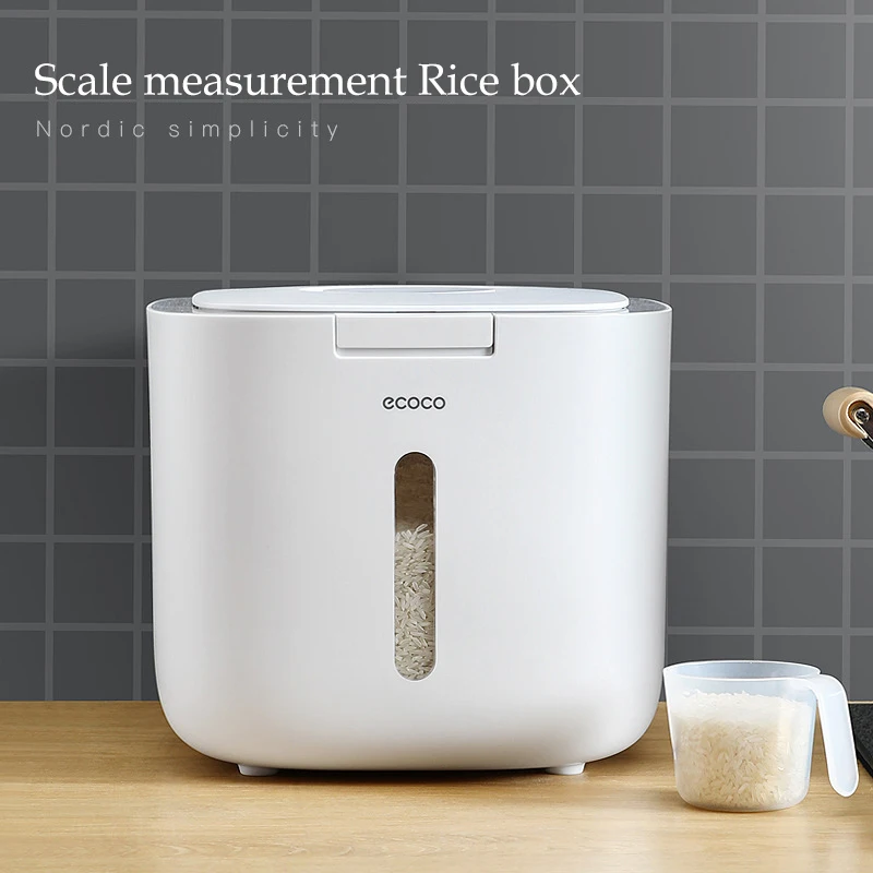 

Rice Storage Box Rice Bucket Insect-proof And Moisture-proof Sealed Household Flour Storage Tank Rice Noodle Rice Tank