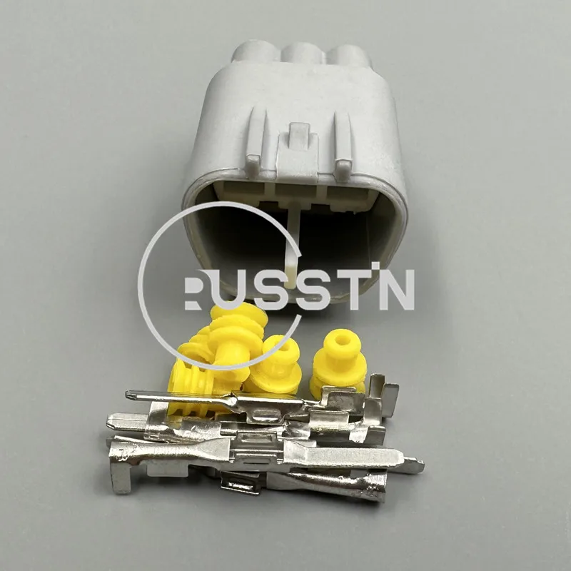 

1 комплект, 5-контактный автомобильный TS, водонепроницаемая розетка переменного тока в сборе, электрический разъем двигателя стеклоочистителя EVO 6189-0504 6188-0327