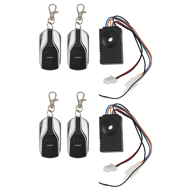 

2X Ebike Alarm System 36V 48V 60V 72V With Two Switch For Electric Bicycle/Scooter Ebike/Brushless Controller