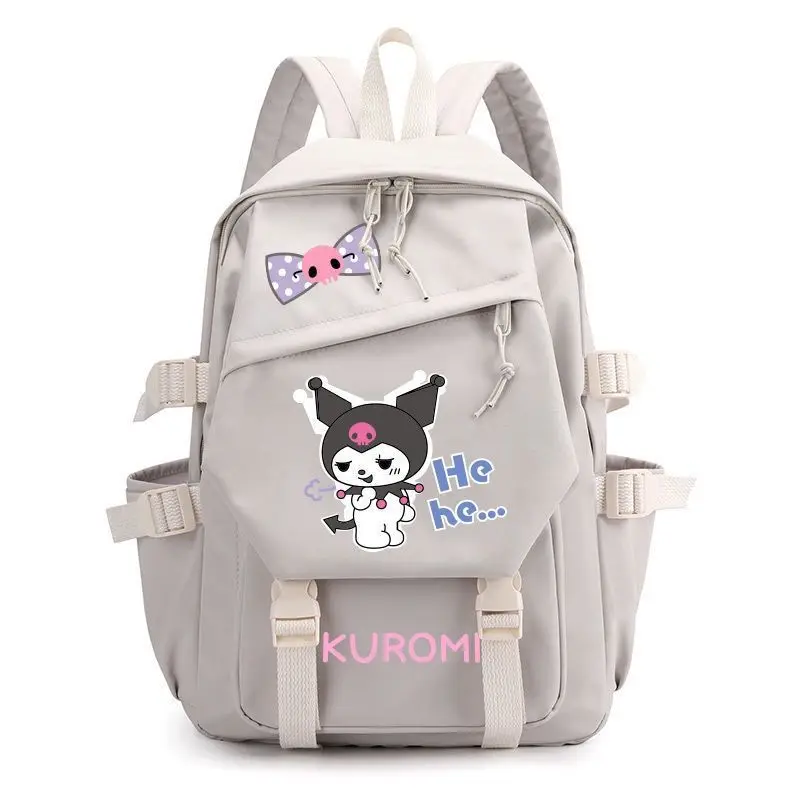 

Sanrios Cartoon Kuromi Schoolbag Japanese Ins Cute Girl Schoolbag Student Backpack Large Capacity Girl Christmas Gift