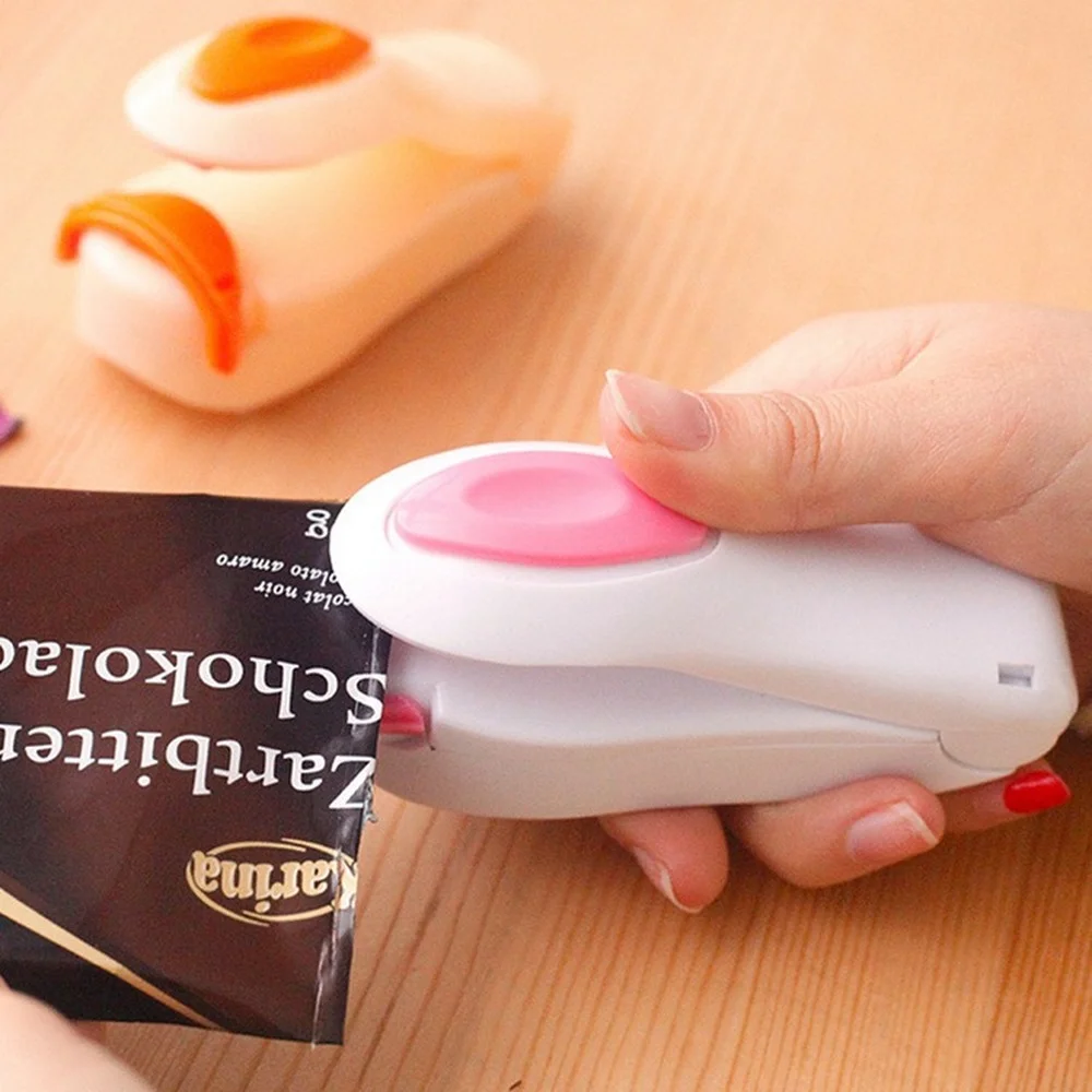 Portable Mini Handheld Holder Electric Heating Snack Sealing Machine Sealed Packaging Plastic Bag Food Sealer | Дом и сад