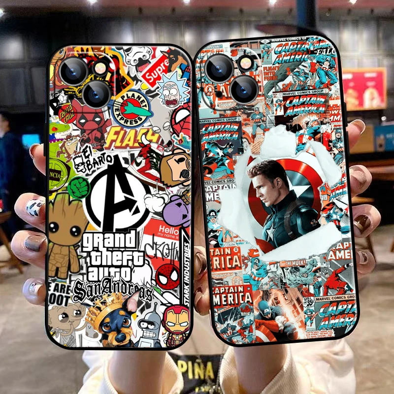 

Marvel Comics Logo For Apple iPhone 13 12 11 Pro Max 13 12 Mini 5 5s 6 6S 7 8 Plus SE2020 X XR XS Max Phone Case Funda Coque