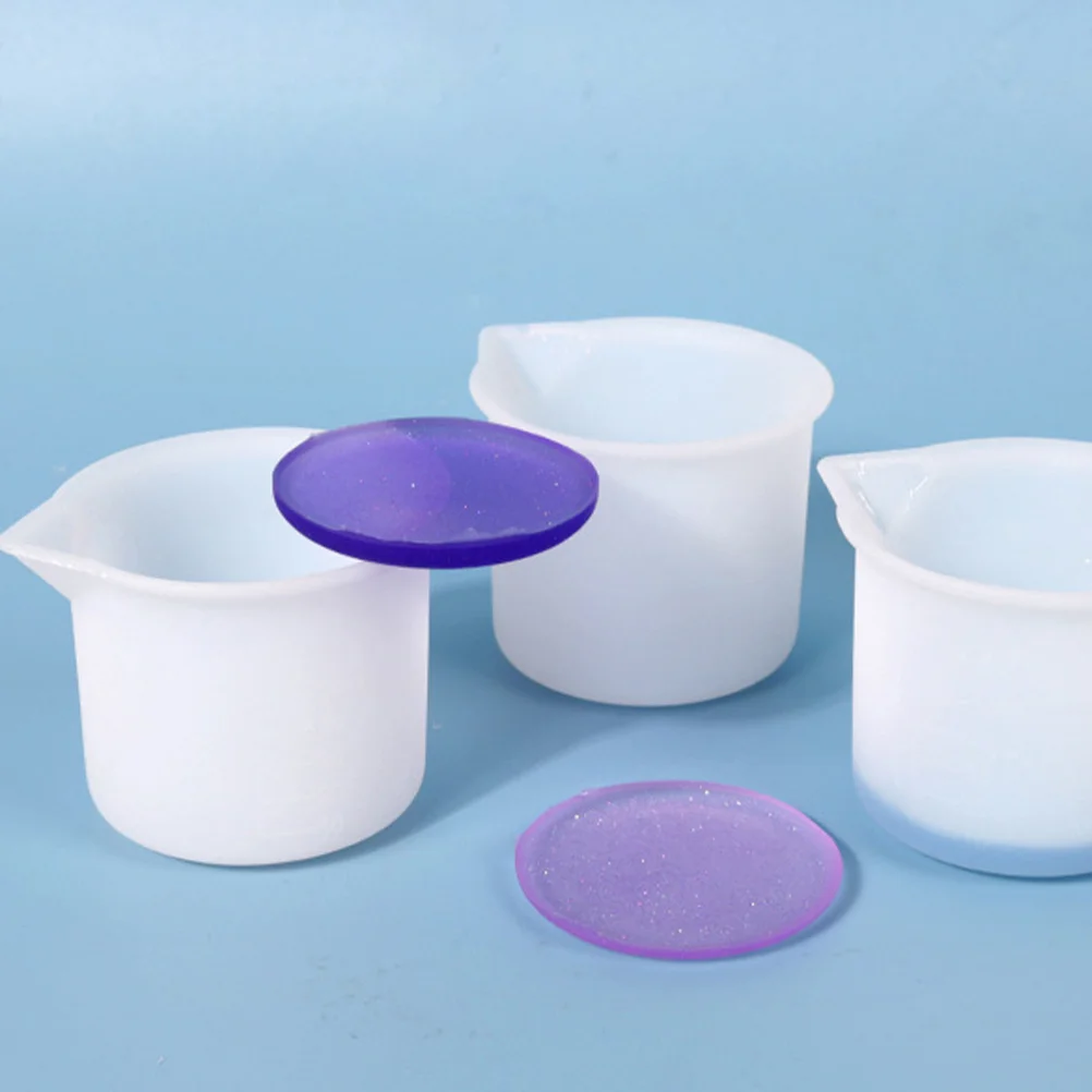 

50ml Silicone Measuring Cup Epoxy Mixing Resin Cups Bowls Tool Kit Holder