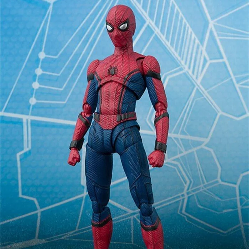 

2023 New 15cm Marvel Spider Man Home Coming Bjd Spiderman Super Hero Figure Model Toys For Boys Home Decoration Children's Gifts