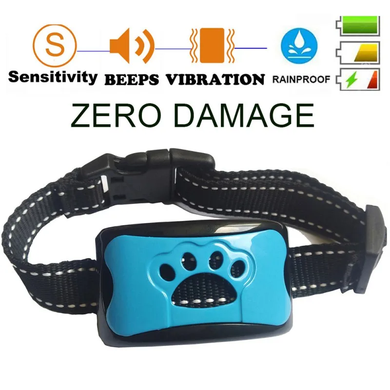 

Dog Vibration Bark Stopper Pet Intelligent Stop Barking Collar Deterrents Useful Dog Training Tools For Aggressive Attack Dogs