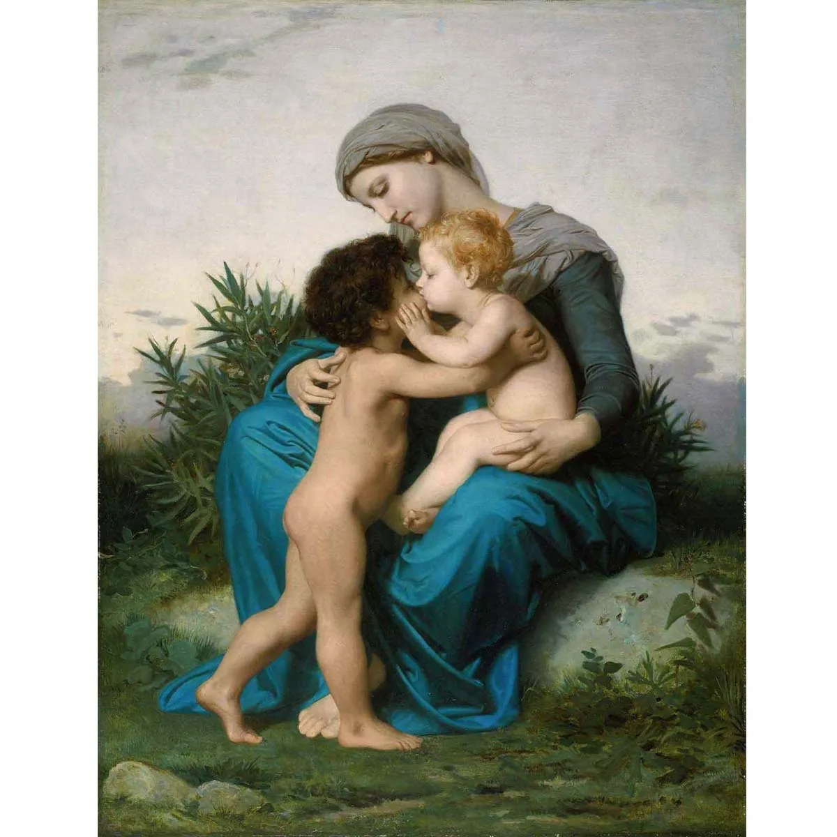 

Pure hand painted high quality reproduction of Fraternal Love by William-Adolphe Bouguereau Decoration pictures room wall