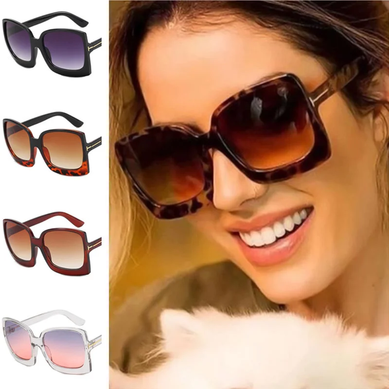 

Модные солнцезащитные очки, женские солнцезащитные очки с защитой от УФ-лучей, очки оверсайз в оправе, очки с декоративными квадратными линзами в стиле ретро