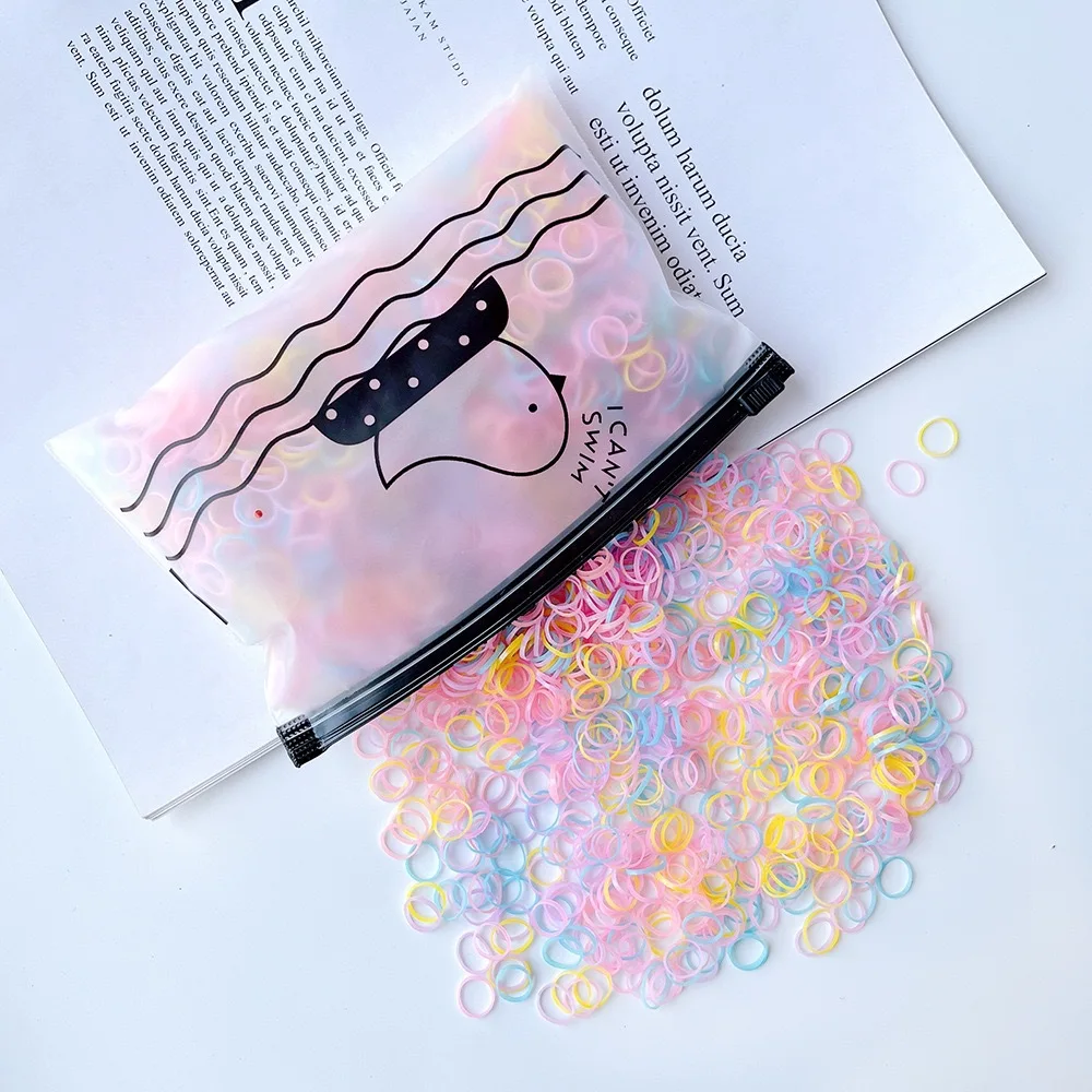 Детские резиновые резинки для волос цвета Carolyn девочек эластичные повседневного