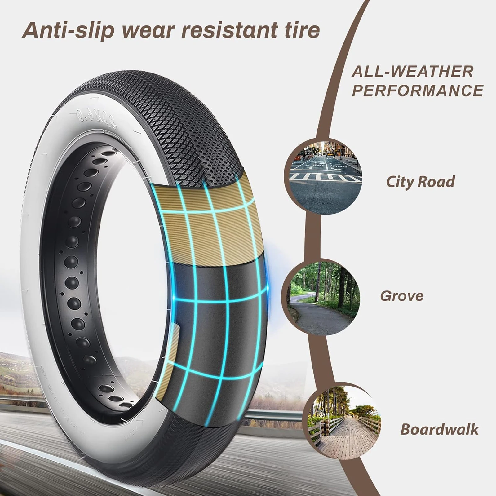 Толстая шина 26x4 0 дюйма противоскользящая прочная велосипедная 26X4 белая боковая